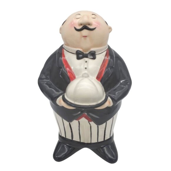 TRACY FLICKINGER Certified International Ceramic CHEF Waiter‎ Utensil Holder - Picture 1 of 8